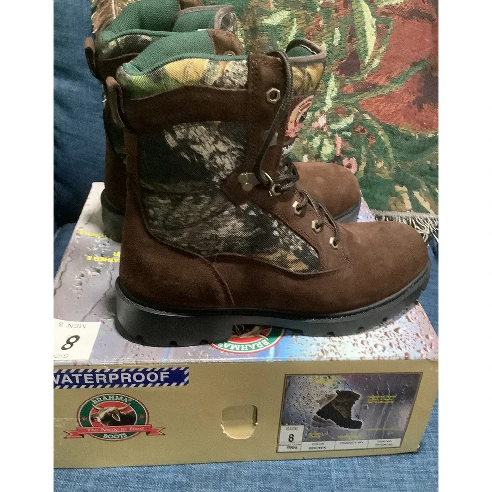 BRAHMA Thinsulate Waterproof Camouflage Hunter Boots Men 8